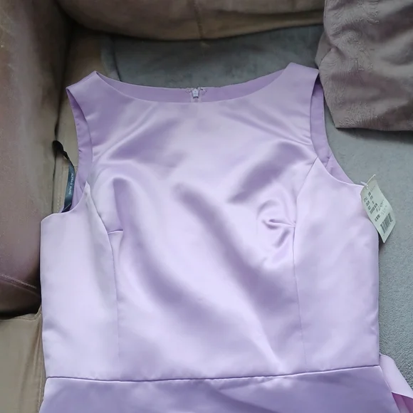 Alfred Sung Style D300 "Orchid" Satin Bridesmaid/Cocktail Dress NEW-Sz. 10 - Picture 8 of 11